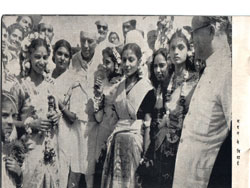  Pushpa{second from left}Pt. Nehru, Sheela {fourth from right}